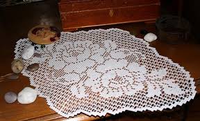 Advanced Embroidery Designs - Rose Diamond FSL Crochet Doily