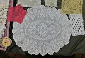 Nearly 3.5 LBs Antique Hand Made Crochet Work Includes a Tablecloth | eBay