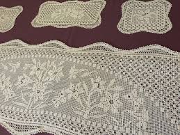 Mary Card "Duchess Set in LILY Design Chart 84" Art Deco Handmade Crochet Lace | eBay Australia