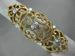 ESTATE EXTRA LARGE 1.85CT DIAMOND 14KT ROSE GOLD HEART FLEXIBLE FULL FINGER RING | eBay