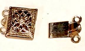 Antique Sterling Silver Filigree Pearl Bead Rectangle 2 ...