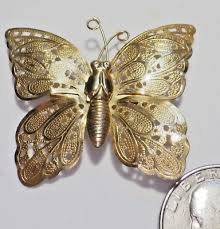 Vintage Beautiful Sterling Silver Butterfly Marked HANDARBEIT 800 Brooch Pin | eBay