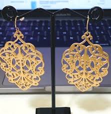 Premier Designs DARCY matte gold tone fishhook earring ...