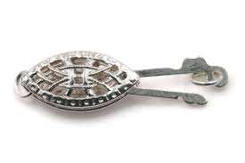 925 Silver Filigree Clasp, 5pcs - 6x15mm