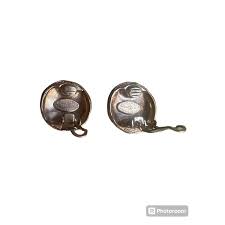 Chanel Earrings: Gold Swirl Design