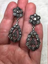 Antique GEORGIAN Sterling Silver and Gold Diamond Chandelier ...