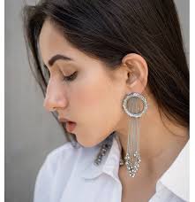 Silver Tribal Hoop Tassels – Hyperbole Accessories