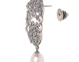 Seoul Korean Tiger Earrings Silver, Pearl Earrings Sterling Silver , Pearl Earrings Vintage , Pearl Earrings Dangle, White Pearl Earrings - Etsy