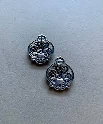 Carolyn Pollack/relios Art Nouveau Sterling Silver Earrings - Etsy