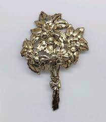 VINTAGE DOREL STERLING SILVER FLOWER BOUQUET PIN BROOCH | eBay