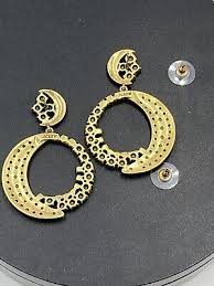 J.Crew Celestial Drop Statement Earrings in Crystal Gold ...