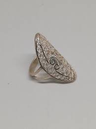 JARA .925 SOLID FINE SILVER WOMEN'S FILIGREE RING .925 SIZE ...