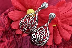 Handmade Contemporary Earrings in Sterling Silver, Teardrops - Etsy