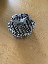 Vintage Silver Tone Filigree Scrollwork Mesh Metal Floral ...