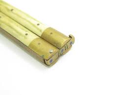 Vintage WWII Era Filipino Balisong 5" Brass Stag Bone Handle ...