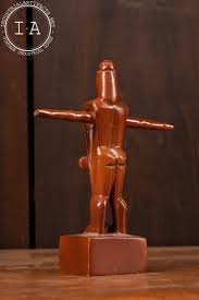 Vintage Wooden Gag Gift Barrel Man – Industrial Artifacts