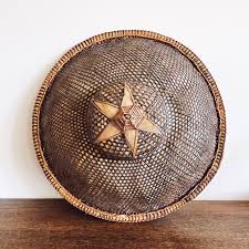 Vintage Filipino Salakot Woven Rattan and Coconut Fiber ...