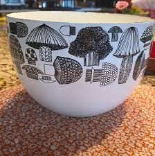 Kaj Franck Vintage Enamel Mushroom Bowl - Etsy