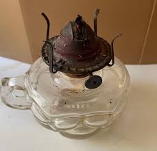 Antique Finger Oil Lamp, Applied Handle Glass Oil Lamp - Etsy