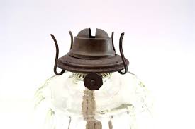 Vintage P&A EAGLE THOMASTON Oil Kerosene Lamp 18" Clear Glass w/ Chimney (n3) | eBay