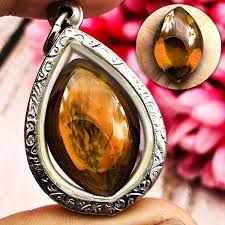 Leklai Nakee Naga Eye Healing Stone Crtstal Fortune Orange ...