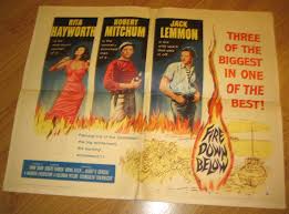 Fire Down Below Original 1/2sh Movie Poster '57 Rita ...
