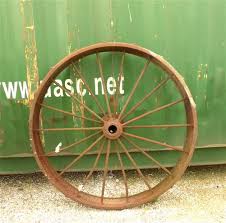 2 Cast Iron Implement Wheels, Wagon Wheel, Tractor Steel ...