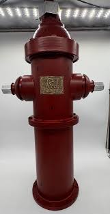 Ducks Unlimited Red Metal Fire Hydrant w/Dog Treat Storage ...