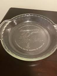 FIRE KING COMMEMORATING 50 YRS 9 INCH PIE PLATE | eBay