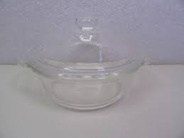 Vintage FIRE KING 1 Pt Clear Glass Casserole Dish w/ #405 ...