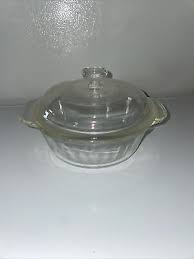 Fire King 1/2 Qt Casserole Ovenware Dish 457 Pyrex Clear ...
