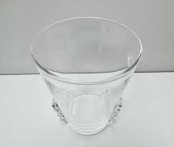 Crystal Antique Steuben MCM Art Glass Vase Pinch Scroll Urn ...