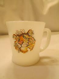 Vintage Fire King Milk Glass Tony the Tiger Coffee Mug | eBay