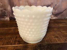Fire King Container, Anchor Hocking, Hobnail Milk Glass ...