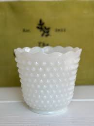 Vintage Fire-King Hobnail Oven Ware Vase/ Planter – The ...