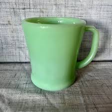 Jadeite D Handle Mug Flat Bottom Fire King Oven Ware Jadite Anchor Hocking Restaurant Ware Coffee Cup Shaving Mug - Etsy New Zealand
