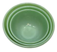Fire King Swirl Jadite Mixing Bowls 9", 8", 7" Lot of (3) Vintage Kitchen BS | eBay