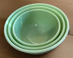 Anchor Hocking Fire King Swirl Jadeite 7” Bowl, Mixing Bowl, Collectible Bowl. - Etsy