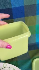 Yellow Tupperware Food Storage 1243-1 - Vintage Plastic Food Storage Rectangular Fridge Pantry Organizer Snack Keeper - Etsy