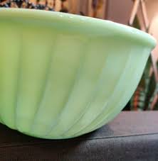 Rare 9" Fire King 🔥 Jadeite Swirl Mixing Bowl USA Mint Green | eBay