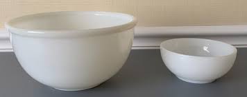 Fire-King Oven Ware Milk White Bowls 8 1/4" & 5" / #8 & # 28 ...