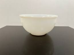 Vintage White Fire King Bowl - Etsy