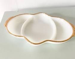 Vintage Fire King Milk Glass Serving Dish, Vintage Serving ...