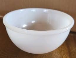 Vintage Fire King Oven Ware Small #18 White Mixing Bowl 5 ...