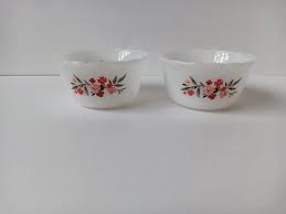 Set Of 2 Fire King Primrose Custard Cups 6oz Made In USA | eBay