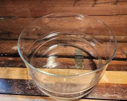 Serving Salad Bowl Crystal Casuals Collection Gray Cut ...