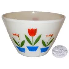 Similar Items to Retro Fire King Oven Ware Tulip Mixing Bowl