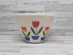 Fire King Bowl Tulip Bowl / Tulip Pattern / Vintage Fire ...