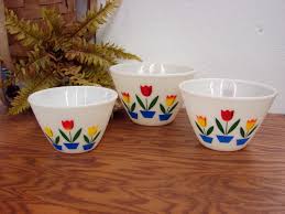 Vintage Fire King White Milk Glass Tulip 8 1/2" Splash Proof ...