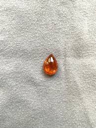 12.36 Carats Fanta Spessartite Garnet Pear Plain Top Quality ...